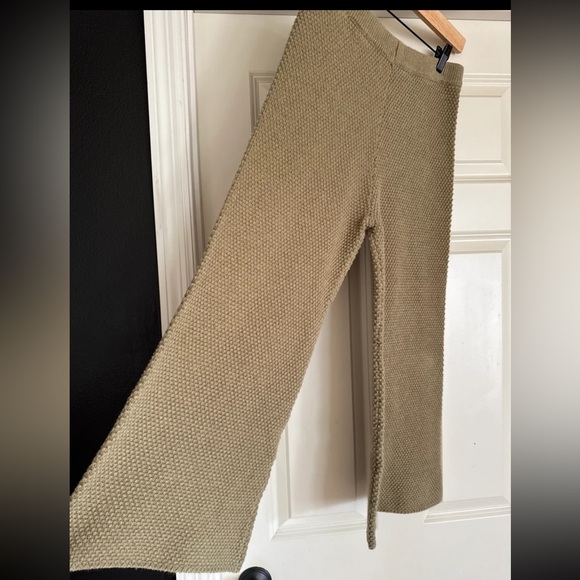 Free People Beach Hailee Sweater Wide Leg Pants in Dried Moss size Small - Picture 11 of 12